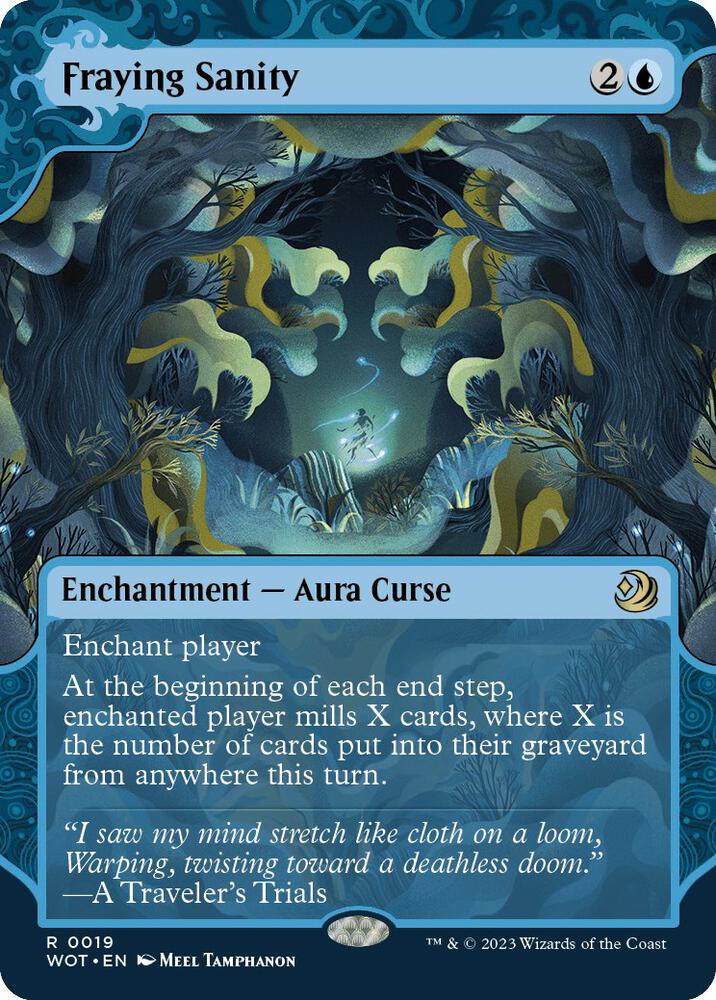 Fraying Sanity 19 card from Wilds of Eldraine: Enchanting Tales