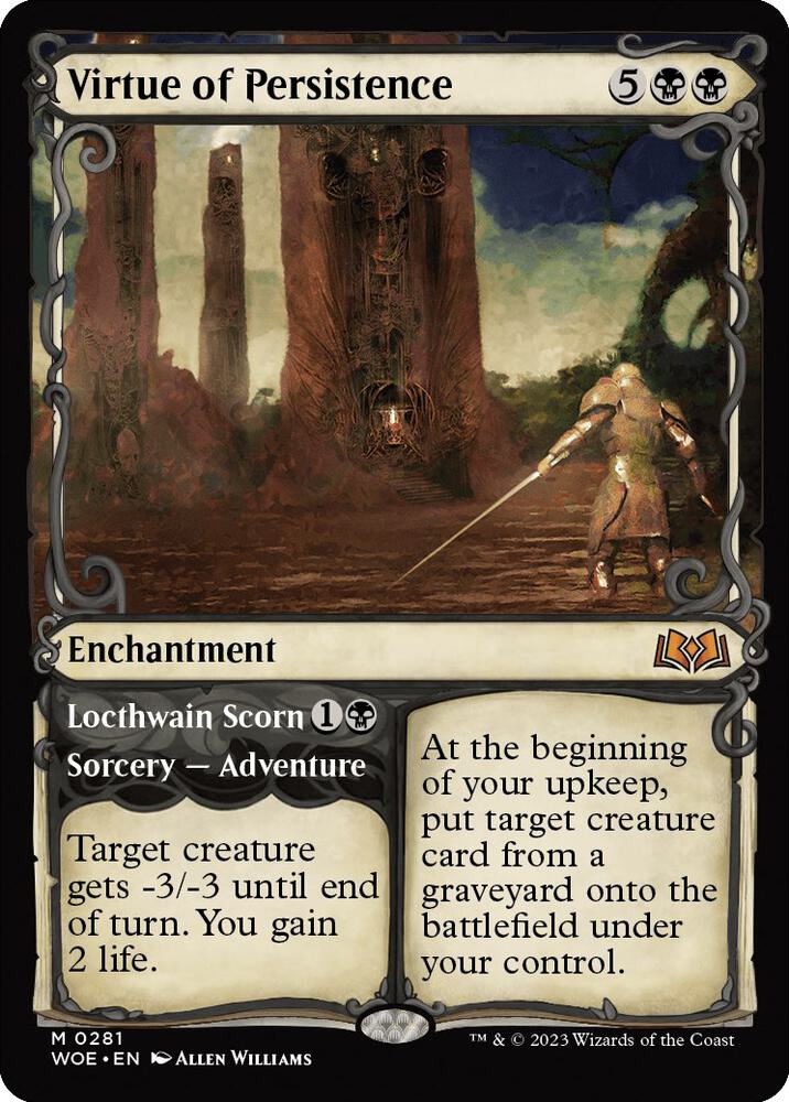 Virtue of Persistence (Showcase) 281 card from Wilds of Eldraine