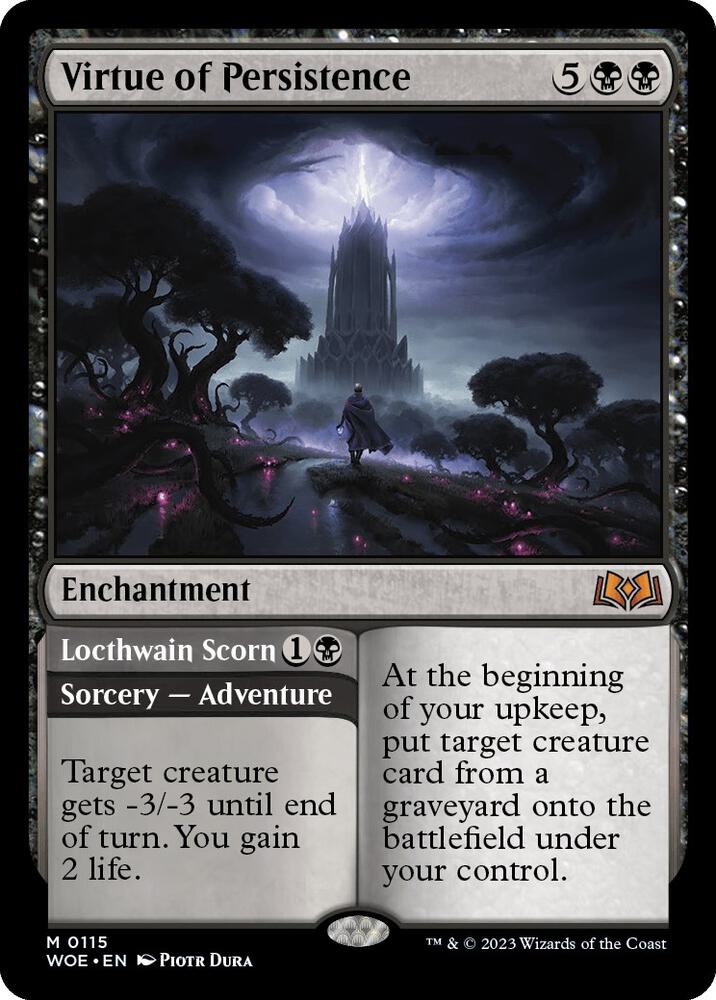 Virtue of Persistence 115 card from Wilds of Eldraine