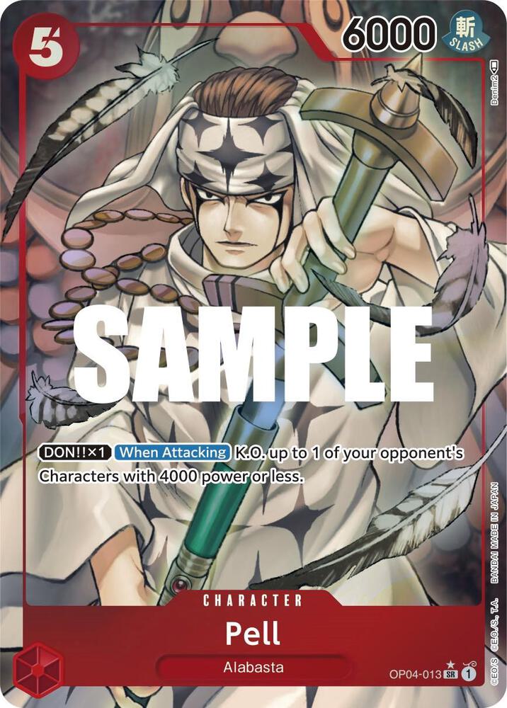 Pell (Alternate Art) OP04-013 card from Kingdoms of Intrigue