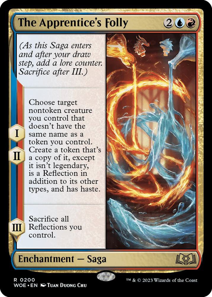 The Apprentice's Folly 200 card from Wilds of Eldraine
