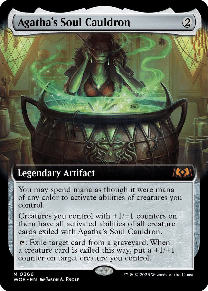 Agatha's Soul Cauldron (Extended Art) 366 card from Wilds of Eldraine