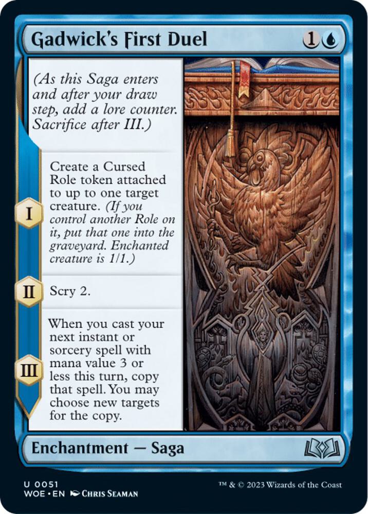 Gadwick's First Duel 51 card from Wilds of Eldraine