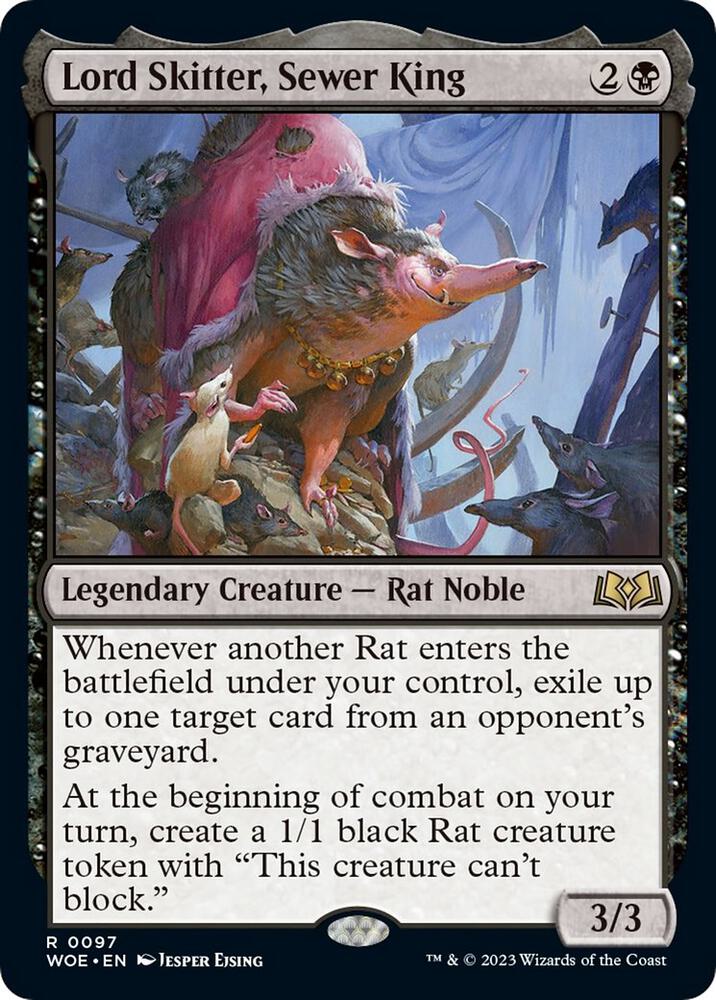 Lord Skitter, Sewer King 97 card from Wilds of Eldraine