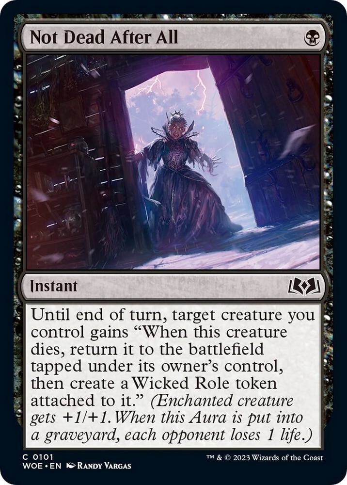 Not Dead After All 101 card from Wilds of Eldraine