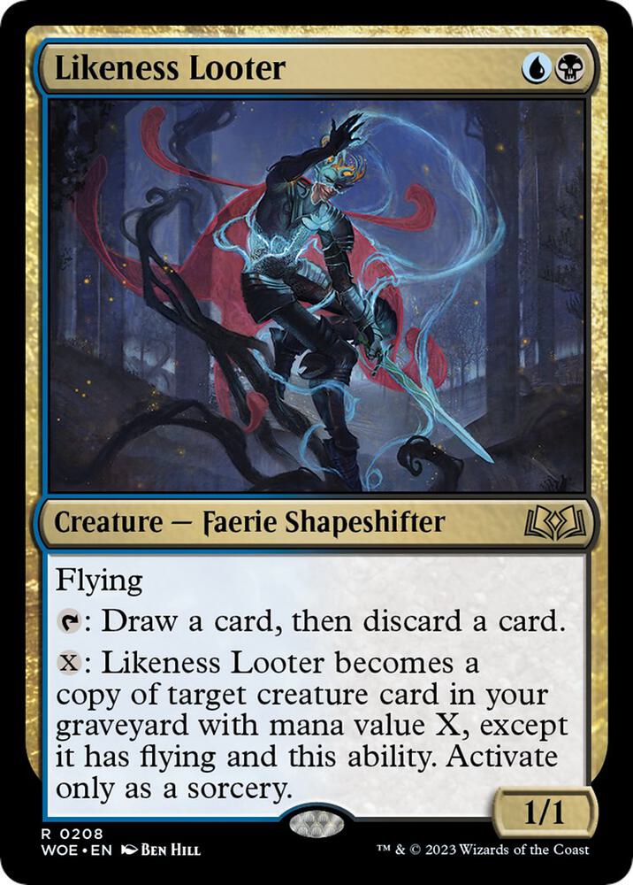 Likeness Looter 208 card from Wilds of Eldraine
