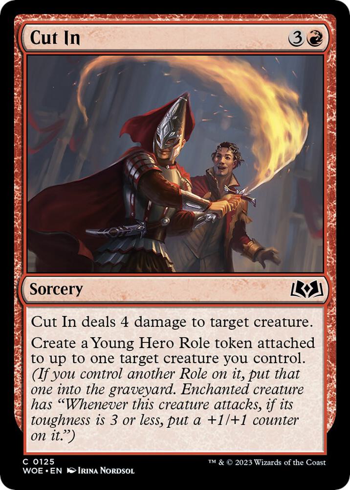 Cut In 125 card from Wilds of Eldraine