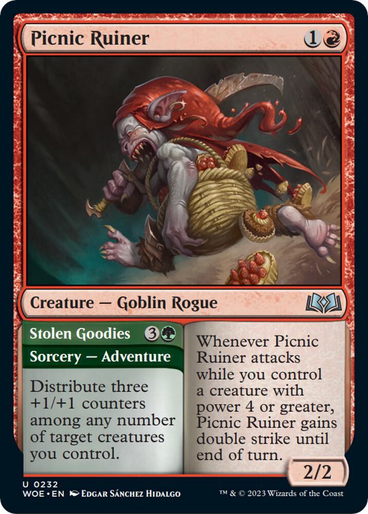 Picnic Ruiner 232 card from Wilds of Eldraine