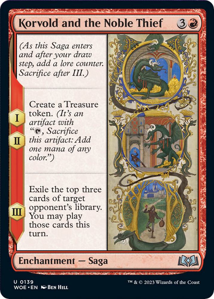 Korvold and the Noble Thief 139 card from Wilds of Eldraine