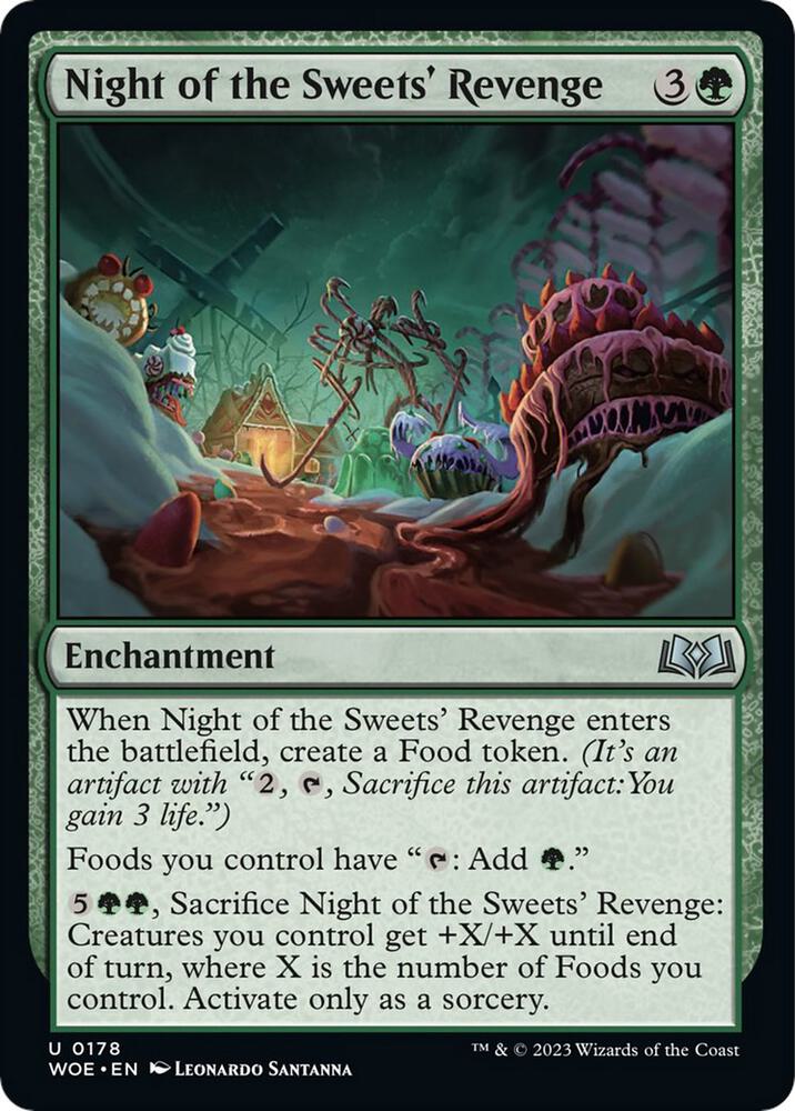 Night of the Sweets' Revenge 178 card from Wilds of Eldraine