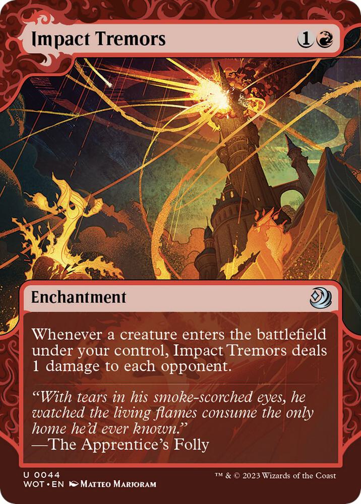 Impact Tremors 44 card from Wilds of Eldraine: Enchanting Tales