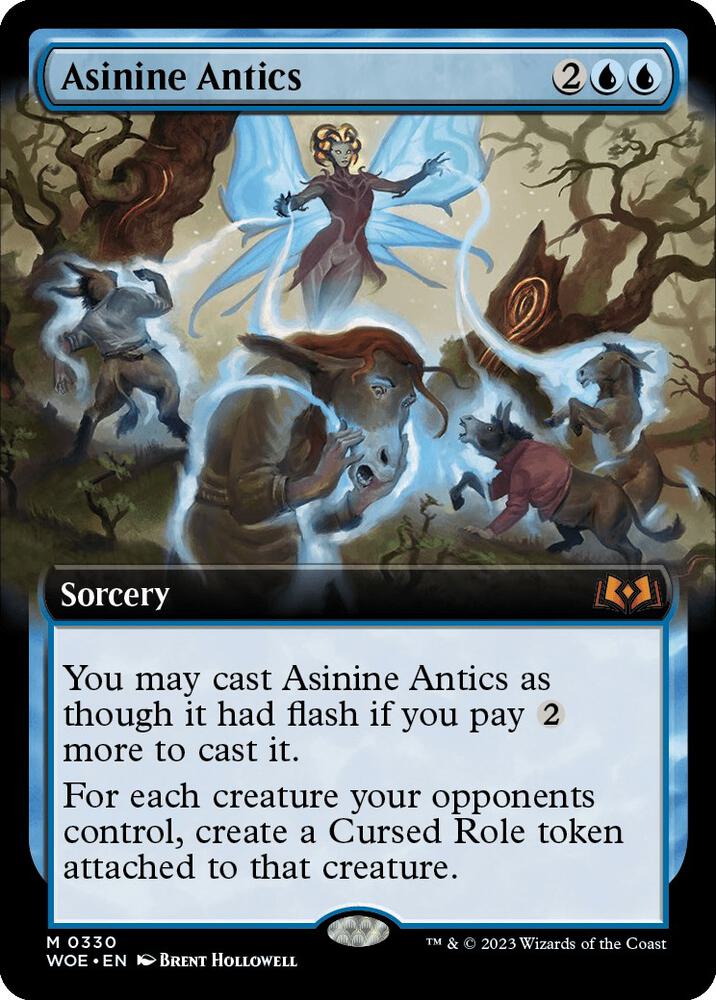 Asinine Antics (Extended Art) 330 card from Wilds of Eldraine