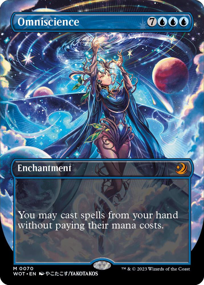 Omniscience (Anime Borderless) 70 card from Wilds of Eldraine: Enchanting Tales