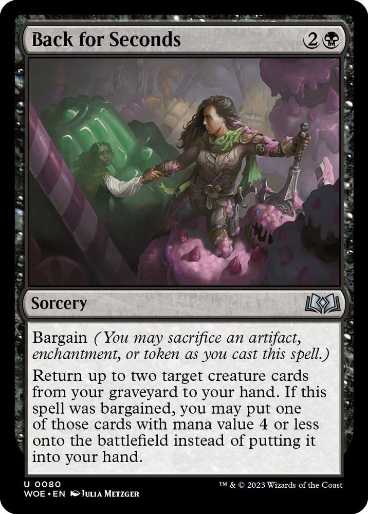 Back for Seconds 80 card from Wilds of Eldraine