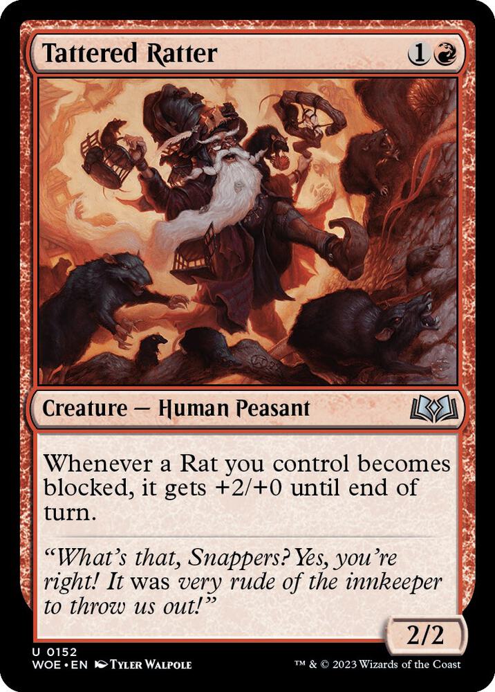 Tattered Ratter 152 card from Wilds of Eldraine