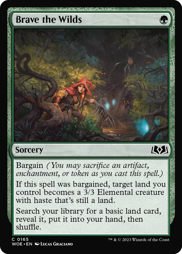 Brave the Wilds 165 card from Wilds of Eldraine