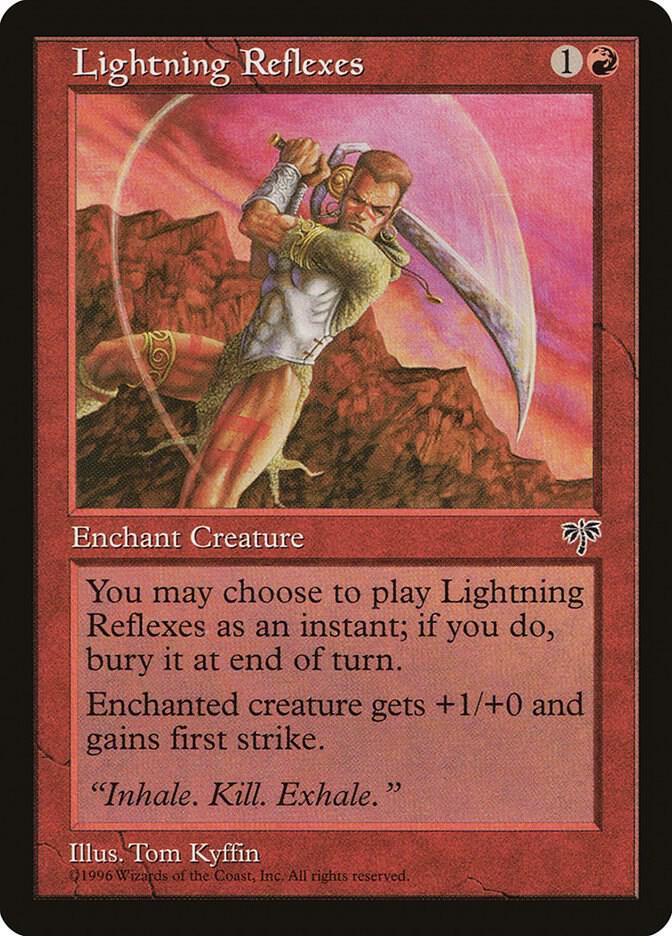 Lightning Reflexes card from Mirage