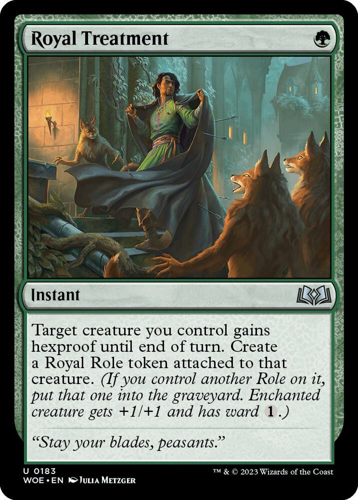 Royal Treatment 183 card from Wilds of Eldraine