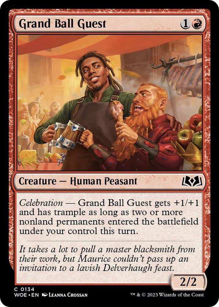 Grand Ball Guest 134 card from Wilds of Eldraine