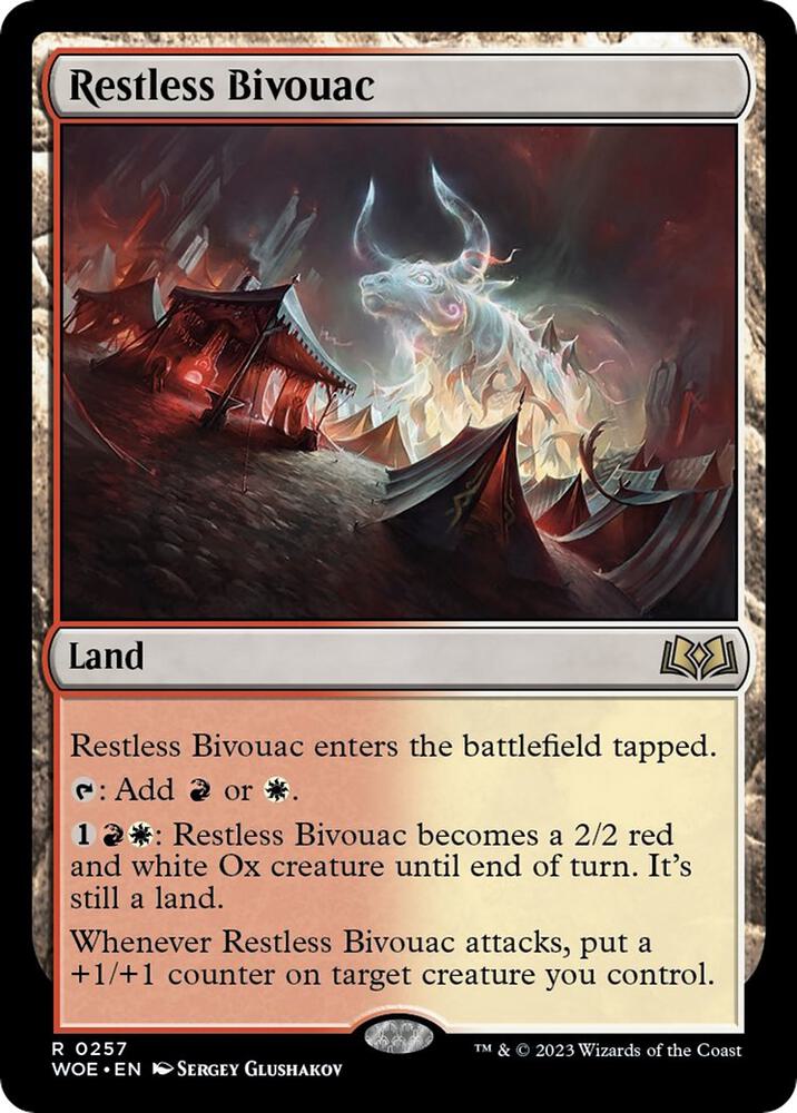 Restless Bivouac 257 card from Wilds of Eldraine