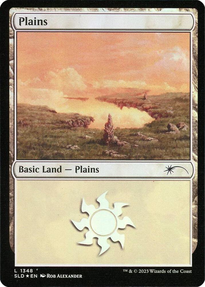 Plains 1348 card from Secret Lair Drop Series
