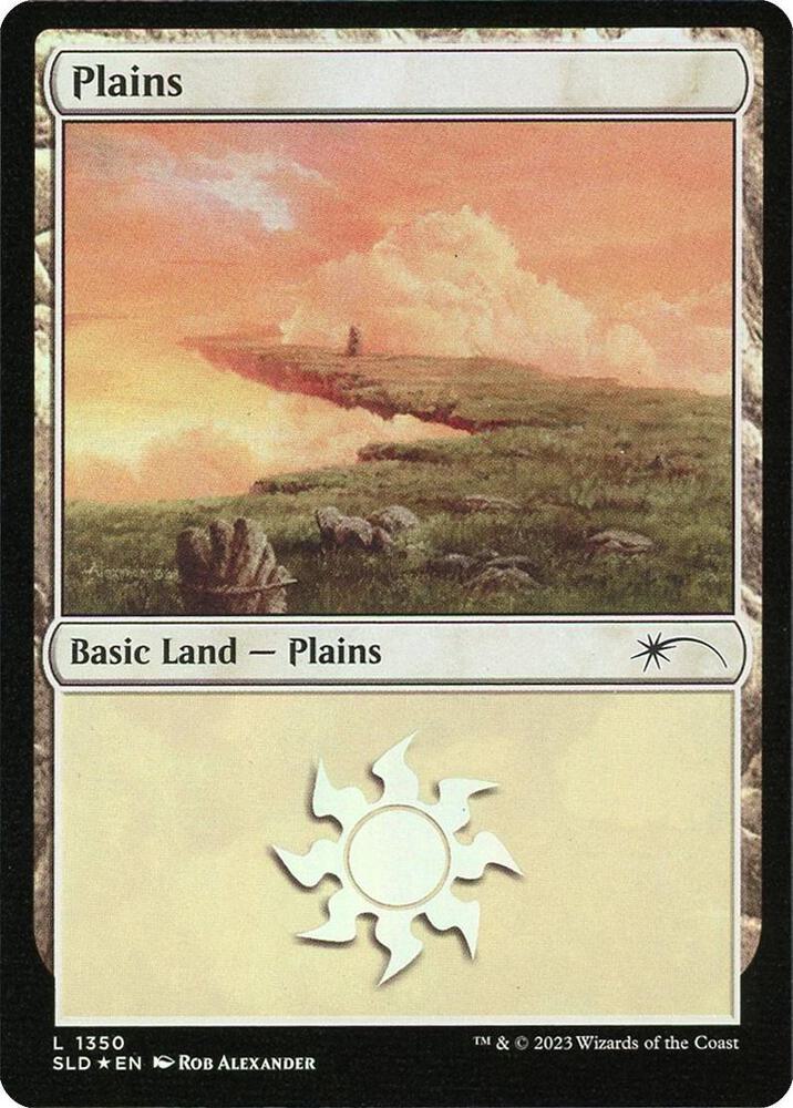 Plains 1350 card from Secret Lair Drop Series
