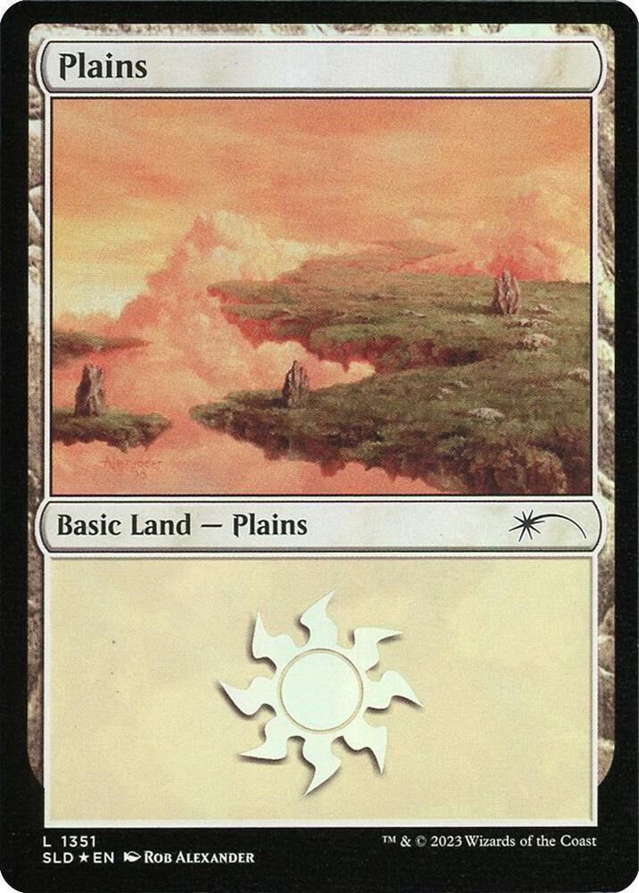 Plains 1351 card from Secret Lair Drop Series