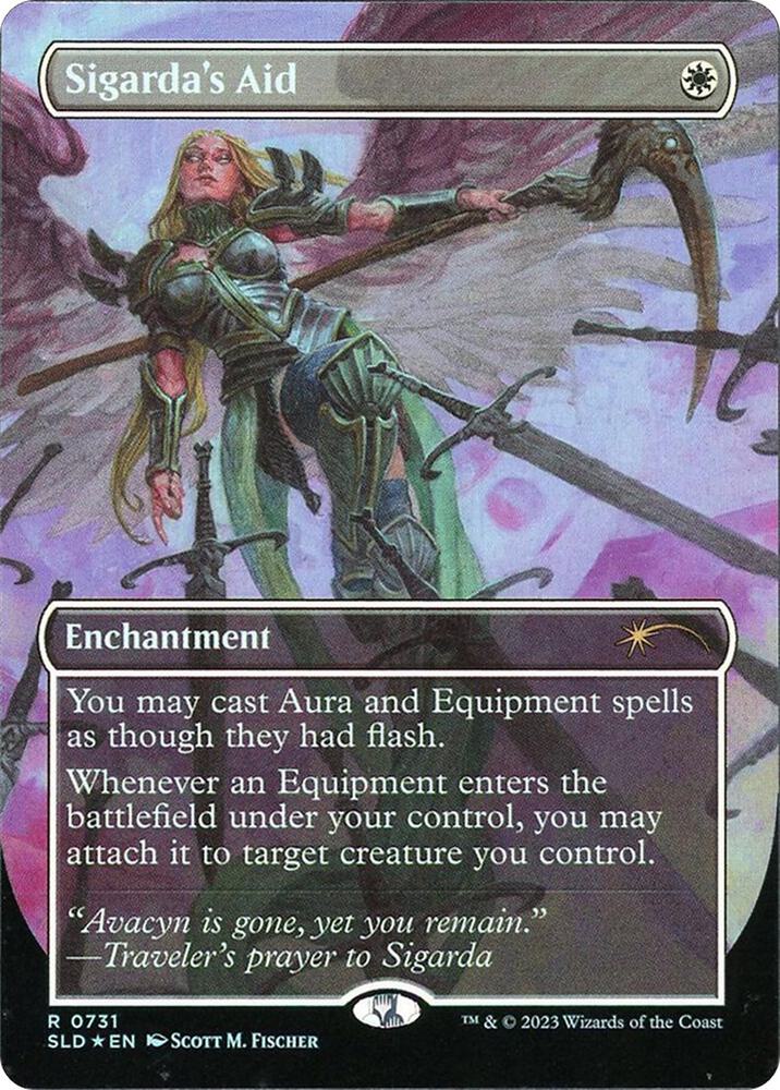 Sigarda's Aid 731 card from Secret Lair Drop Series