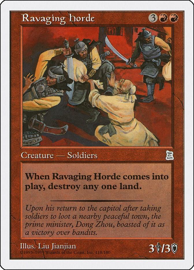 Ravaging Horde 118 card from Portal Three Kingdoms
