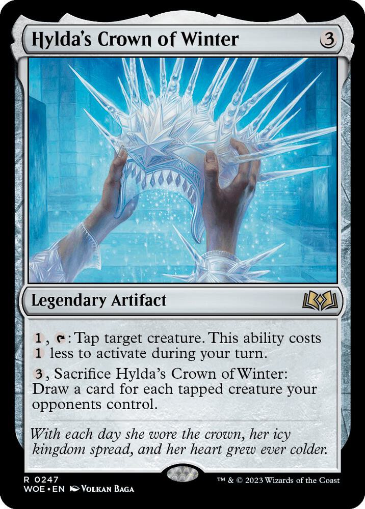 Hylda's Crown of Winter 247 card from Wilds of Eldraine