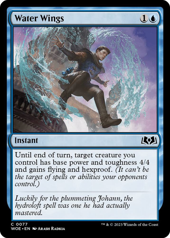 Water Wings 77 card from Wilds of Eldraine