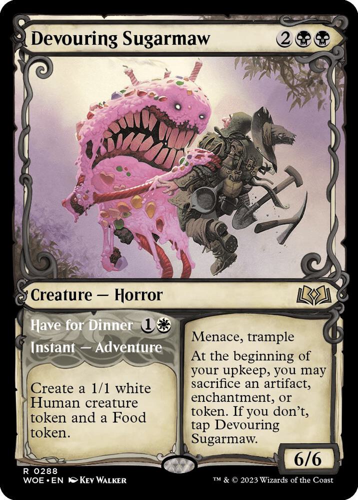 Devouring Sugarmaw (Showcase) 288 card from Wilds of Eldraine