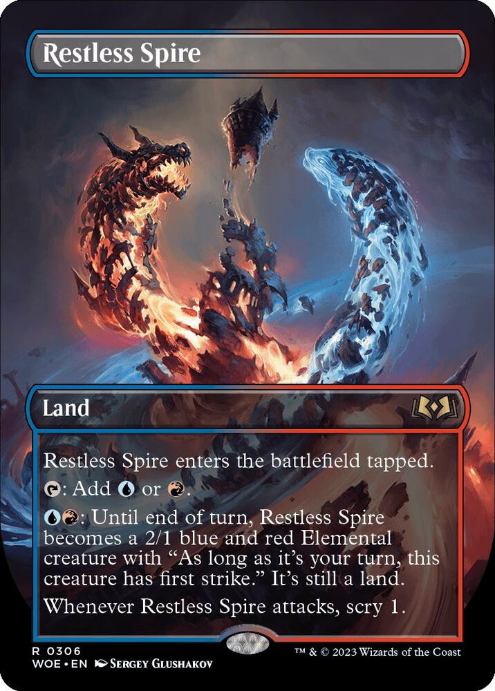 Restless Spire (Borderless) 306 card from Wilds of Eldraine