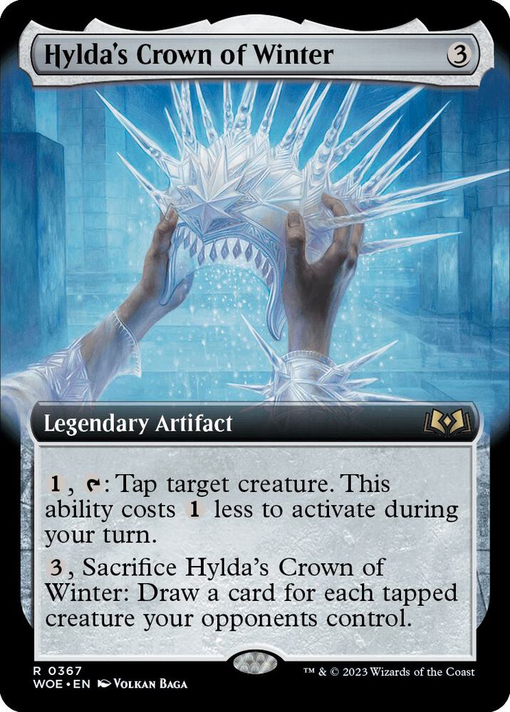Hylda's Crown of Winter (Extended Art) 367 card from Wilds of Eldraine