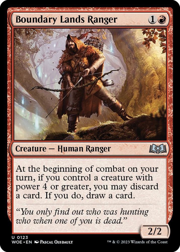 Boundary Lands Ranger 123 card from Wilds of Eldraine