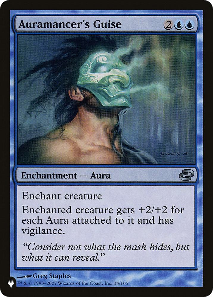 Auramancer's Guise 34/165 card from The List Reprints