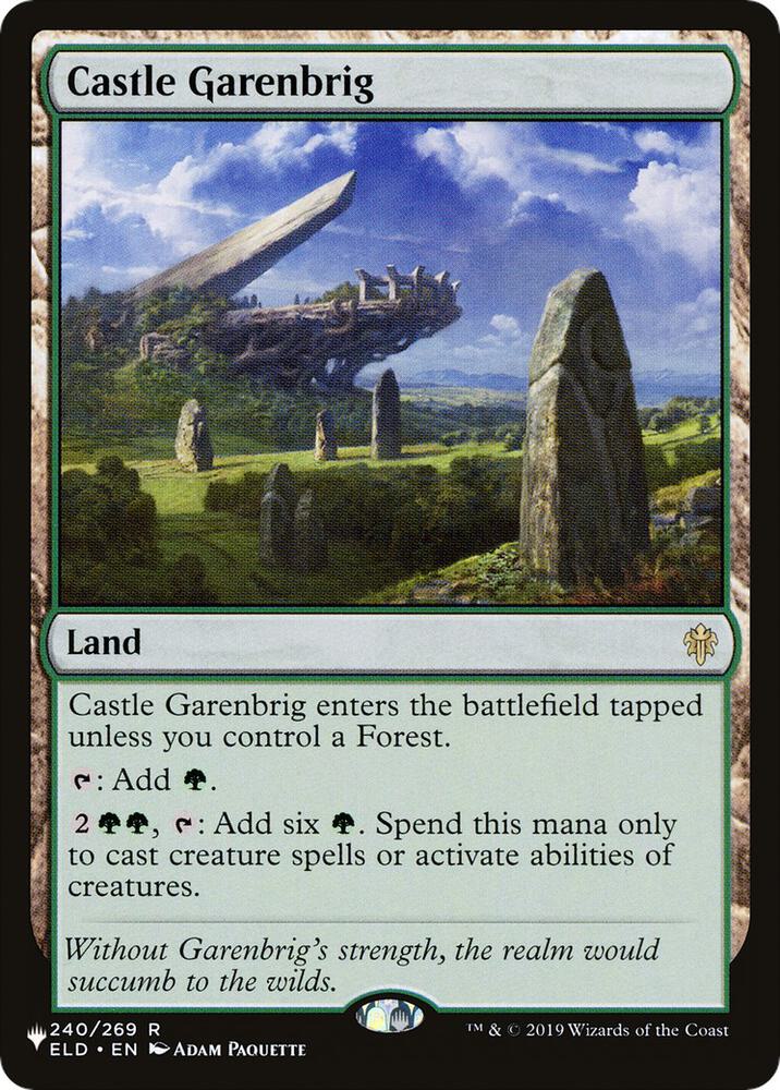 Castle Garenbrig 240/269 card from The List Reprints