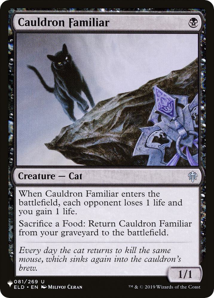 Cauldron Familiar 081/269 card from The List Reprints