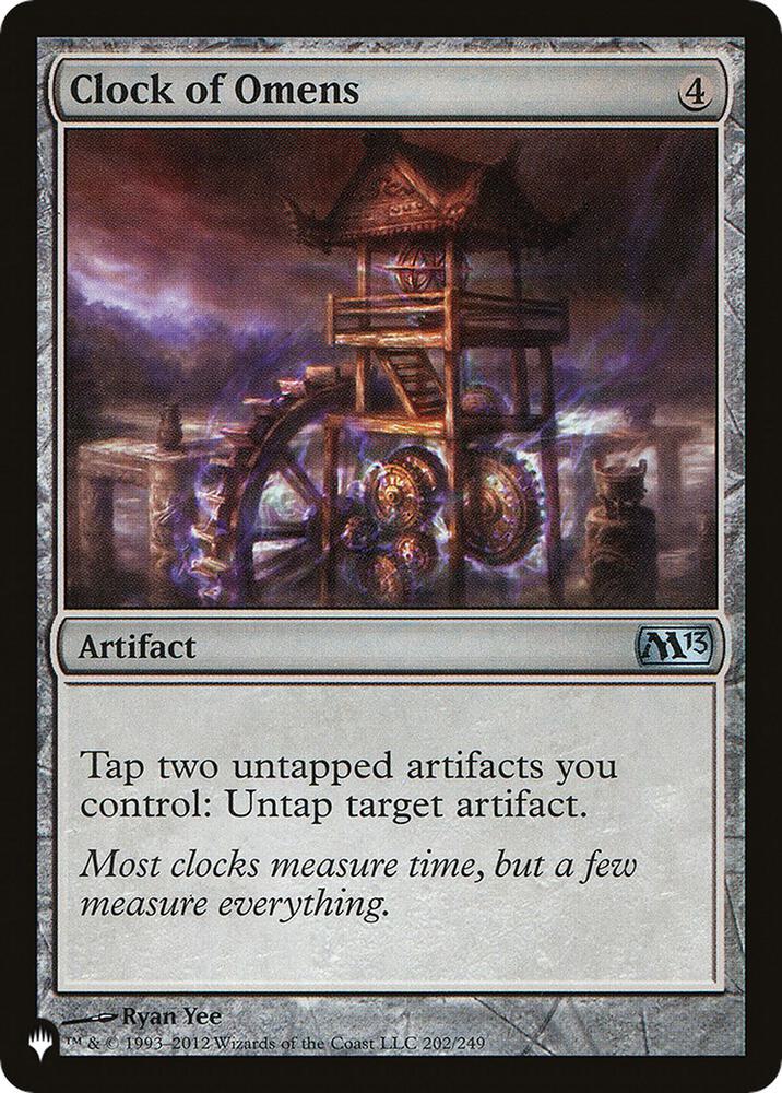Clock of Omens 202/249 card from The List Reprints