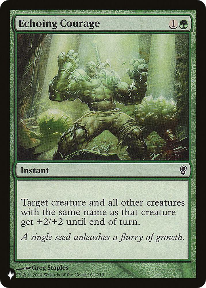 Echoing Courage 161/210 card from The List Reprints