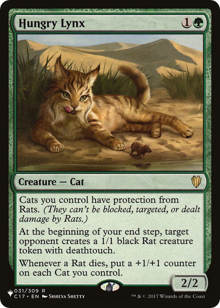 Hungry Lynx 031/309 card from The List Reprints