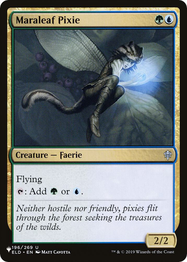 Maraleaf Pixie 196/269 card from The List Reprints