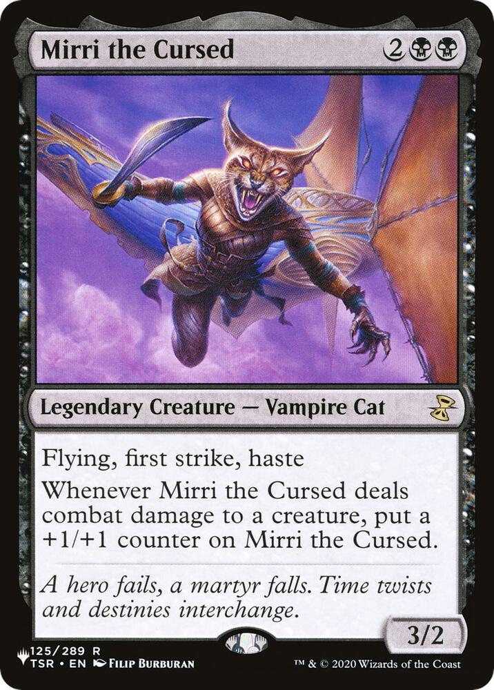 Mirri the Cursed 125/289 card from The List Reprints
