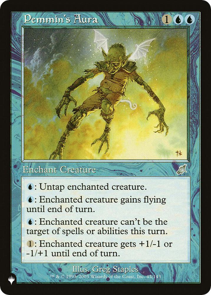 Pemmin's Aura 45/143 card from The List Reprints
