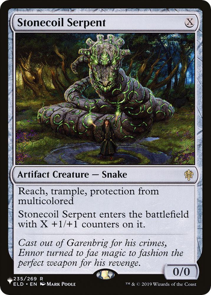 Stonecoil Serpent 235/269 card from The List Reprints