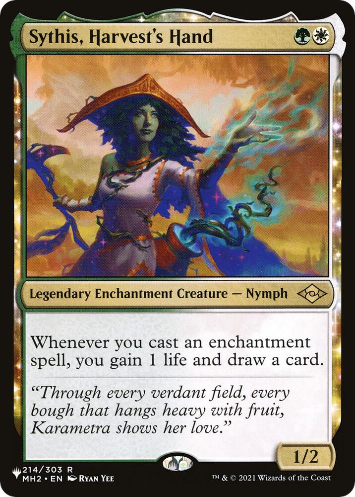 Sythis, Harvest's Hand 214/303 card from The List Reprints