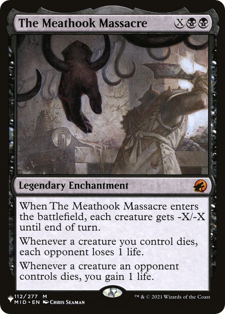 The Meathook Massacre 112/277 card from The List Reprints