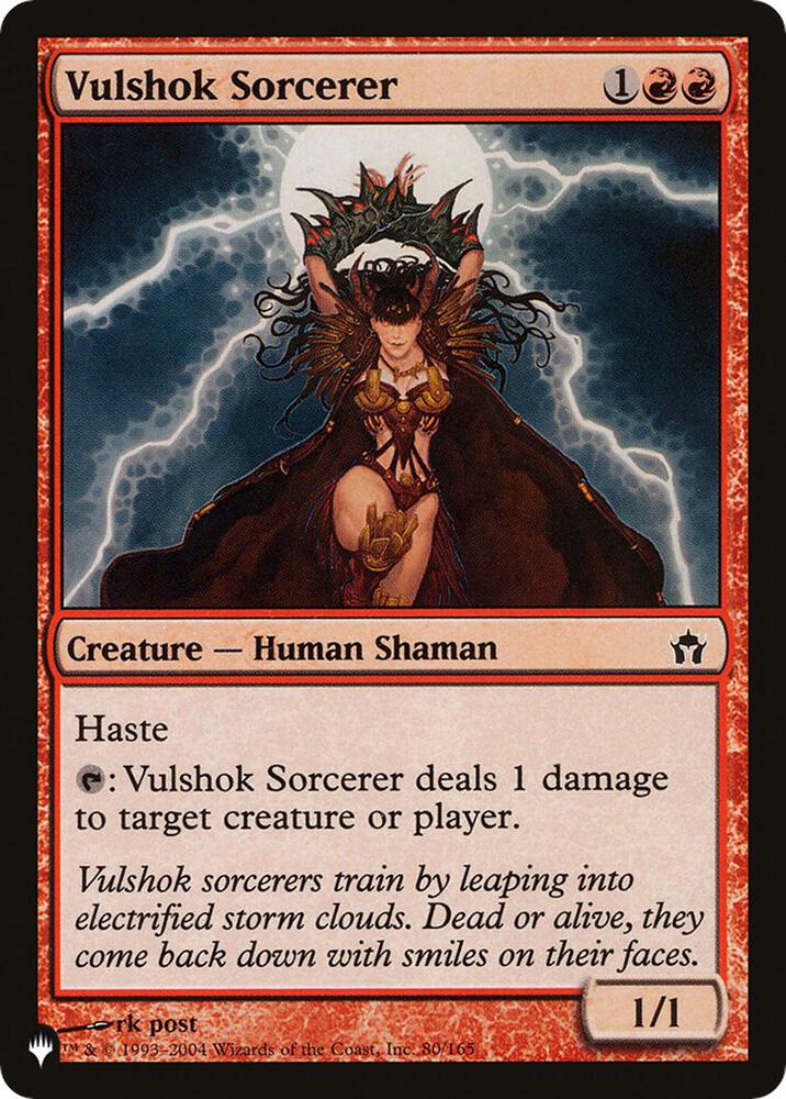 Vulshok Sorcerer 80/165 card from The List Reprints