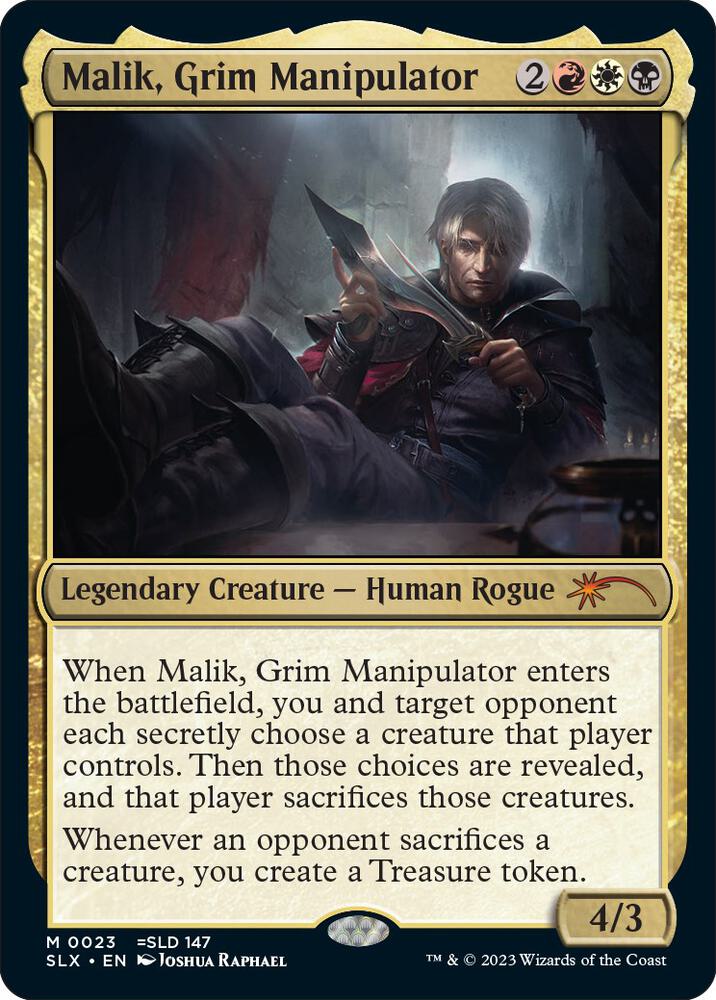 Malik, Grim Manipulator 23 card from SLX Cards