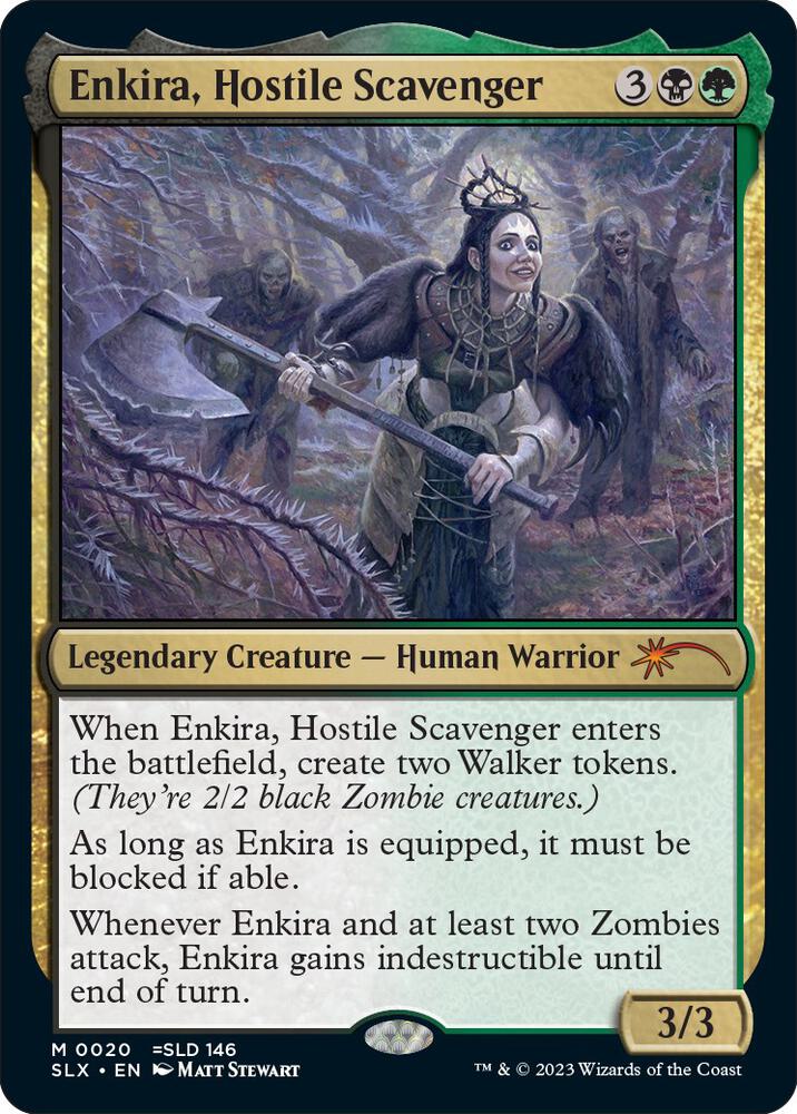 Enkira, Hostile Scavenger 20 card from SLX Cards